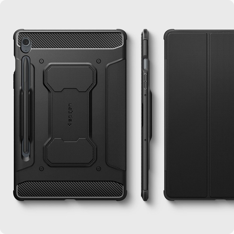 Spigen Rugged Armor Pro - Etui do Samsung Galaxy Tab S9 FE 10.9" (Czarny)