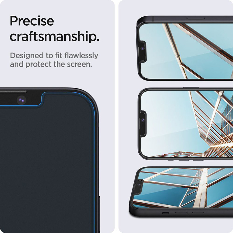 Spigen GLAS.TR EZ FIT 2-Pack - Szkło hartowane do iPhone 16e / iPhone 14 / iPhone 13 Pro / iPhone 13 2 szt