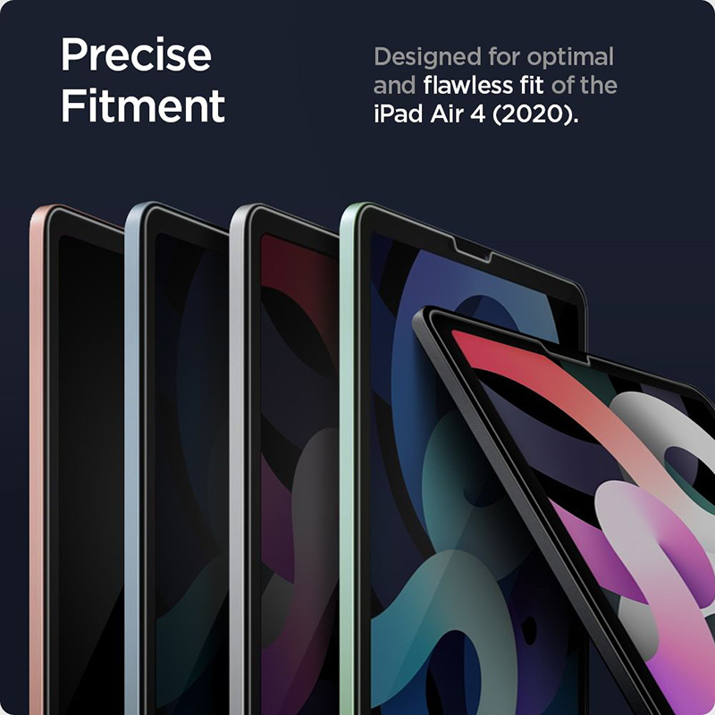 Spigen GLAS.TR EZ FIT - Szkło hartowane do Apple iPad Pro 11" / iPad Air 10.9” (5-4 gen.) (Przezroczysty)