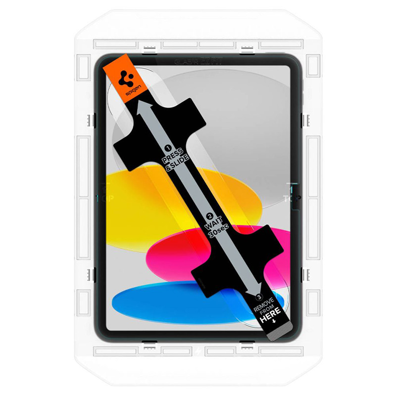 Spigen GLAS.TR EZ FIT - Szkło hartowane do Apple iPad 11” (2025) / 10.9" (2022) (Przezroczysty)