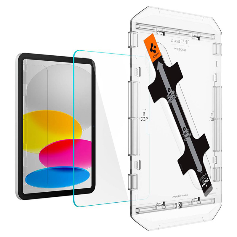 Spigen GLAS.TR EZ FIT - Szkło hartowane do Apple iPad 11” (2025) / 10.9" (2022) (Przezroczysty)