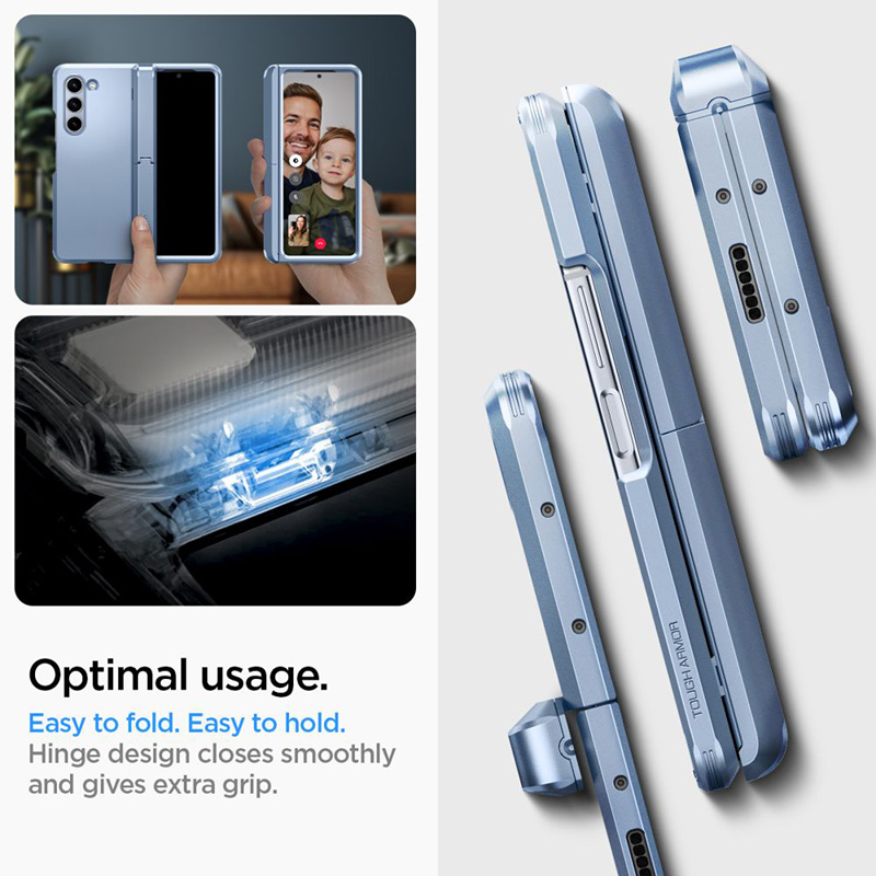 Spigen Tough Armor Pro Pen - Etui do Samsung Galaxy Z Fold 5 (Sierra Blue)