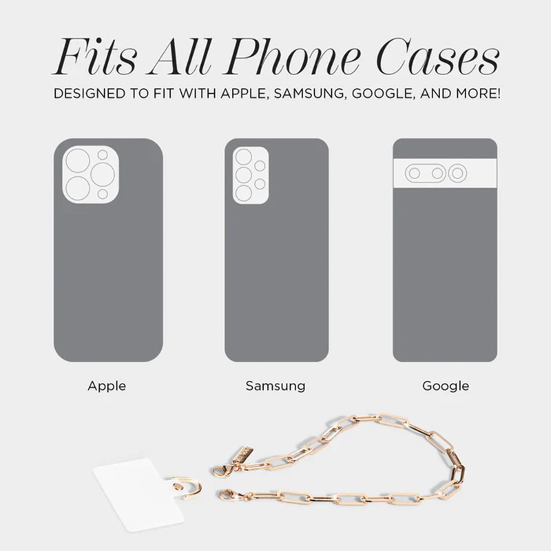 Case-Mate Essential Phone Strap with Wallet - Uniwersalny pasek do telefonu z portfelem (Czarny)