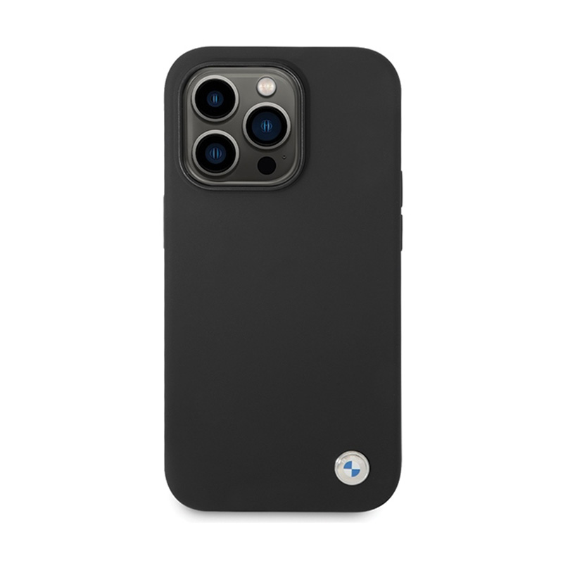 BMW Silicone Metal Logo - Etui iPhone 15 Pro Max (czarny)