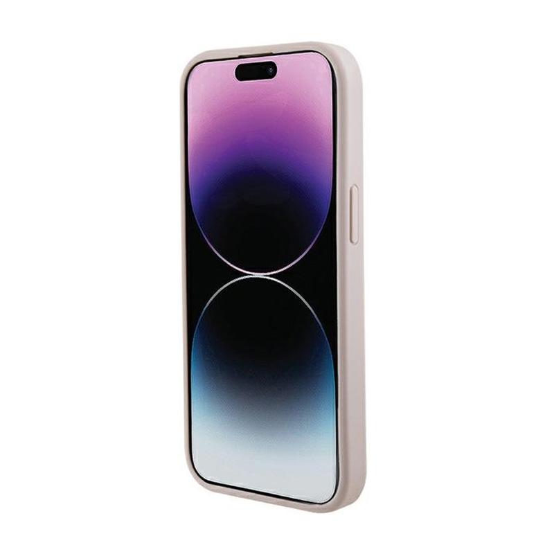 Guess Saffiano MagSafe - Etui iPhone 15 Plus (różowy)