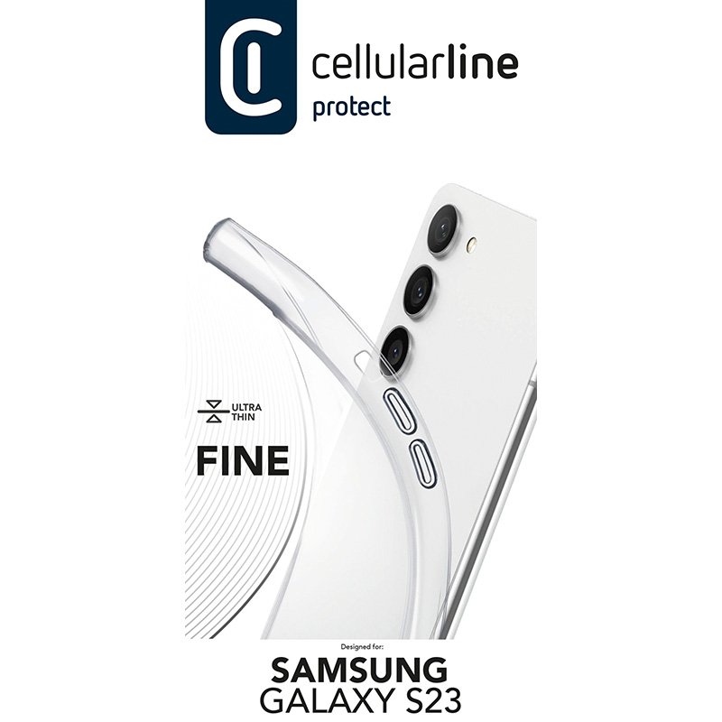 Cellularline Fine - Etui Samsung Galaxy S23 (przezroczysty)