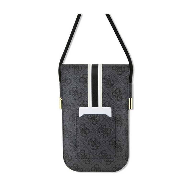 Guess 4G Stripes - Torebka crossbody na telefon (czarny)