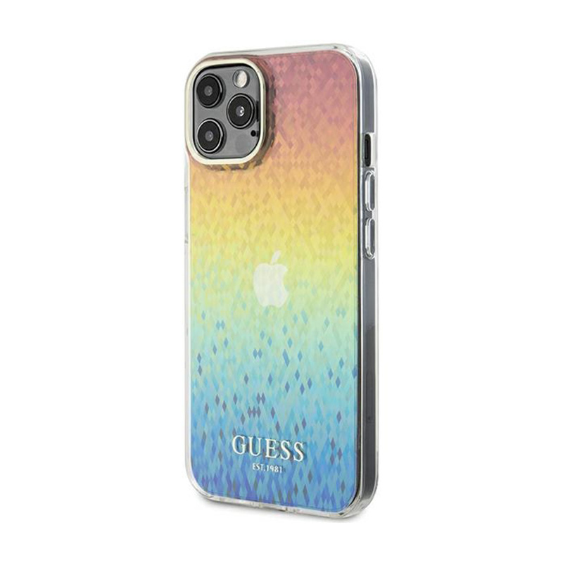 Guess IML Faceted Mirror Disco Iridescent - Etui iPhone 13 Pro (Iridescent)