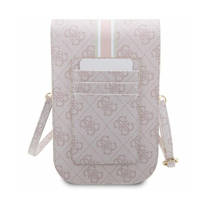 Guess 4G Stripes - Torebka crossbody na telefon (różowy)