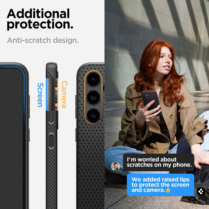Spigen Liquid Air - Etui do Samsung Galaxy S23 FE (Matte Black)