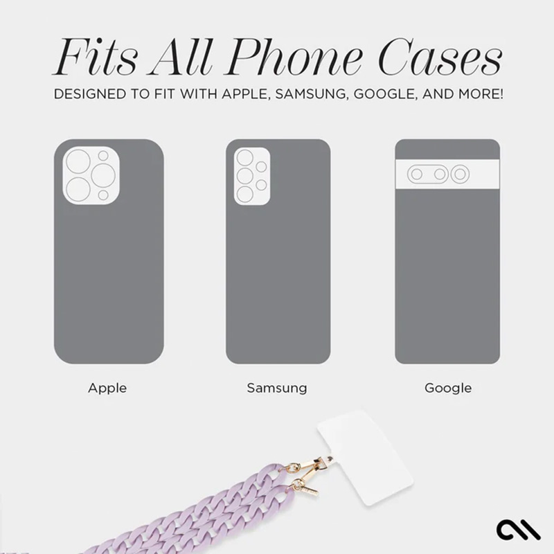 Case-Mate Phone Crossbody Chain – Smycz / Łańcuszek na ramię do telefonu (Lavender)