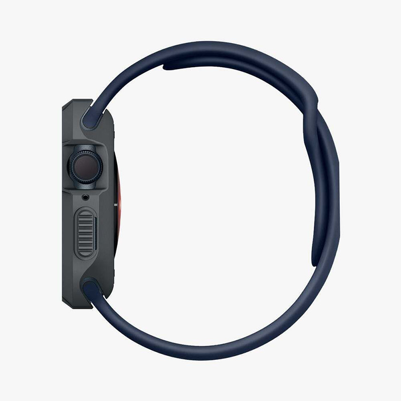 Spigen Rugged Armor - Obudowa do Apple Watch 4/5/6/7/8/9/SE 44/45 mm (Dark Grey)