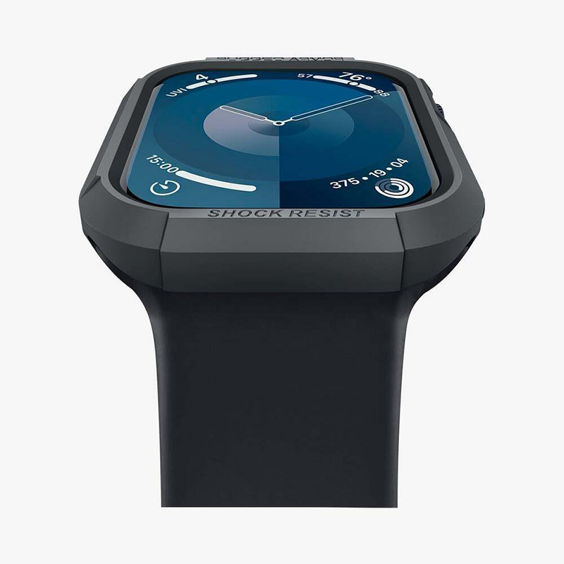 Spigen Rugged Armor - Obudowa do Apple Watch 4/5/6/7/8/9/SE 44/45 mm (Dark Grey)