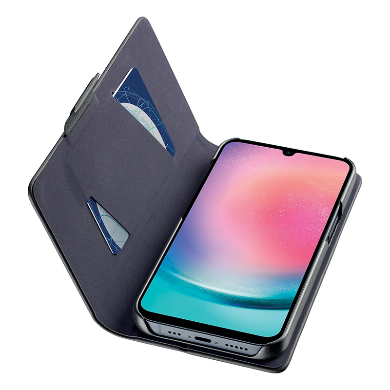 Cellularline Book Case - Etui Samsung Galaxy A25 5G (czarny)