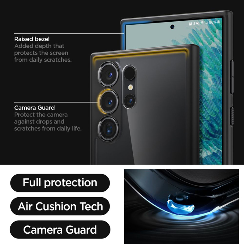 Spigen Ultra Hybrid - Etui do Samsung Galaxy S24 Ultra (Matte Black)