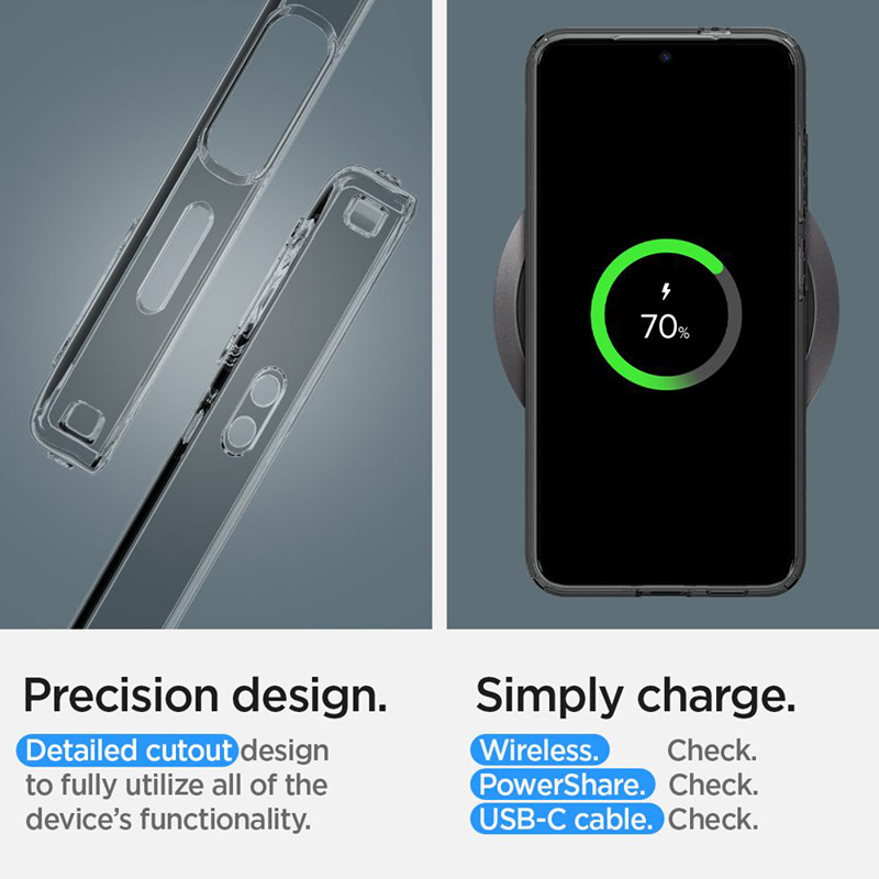 Spigen Liquid Crystal - Etui do Samsung Galaxy S24+ (Space Crystal)
