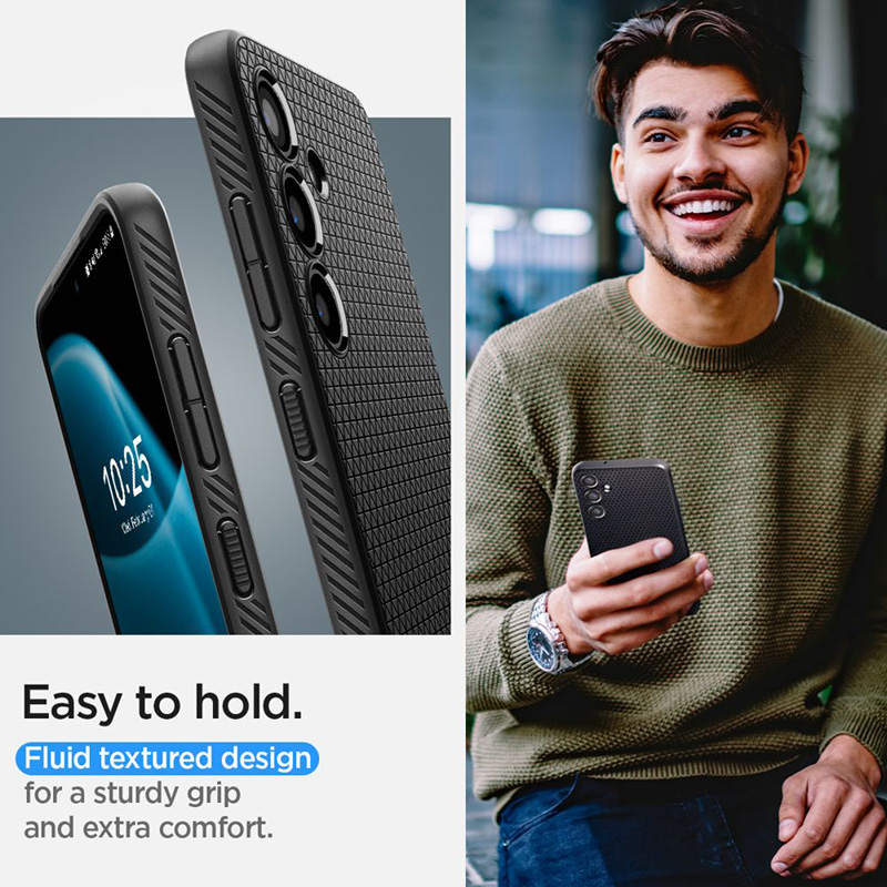Spigen Liquid Air - Etui do Samsung Galaxy S24+ (Matte Black)