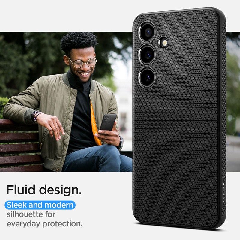 Spigen Liquid Air - Etui do Samsung Galaxy S24+ (Matte Black)
