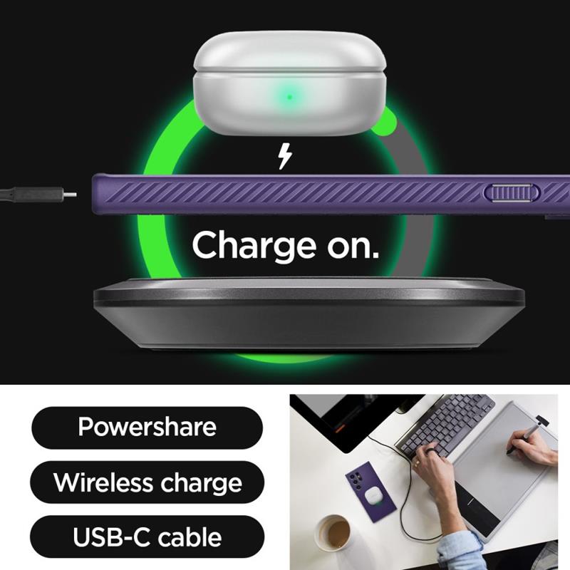 Spigen Liquid Air - Etui do Samsung Galaxy S24 Ultra (Deep Purple)