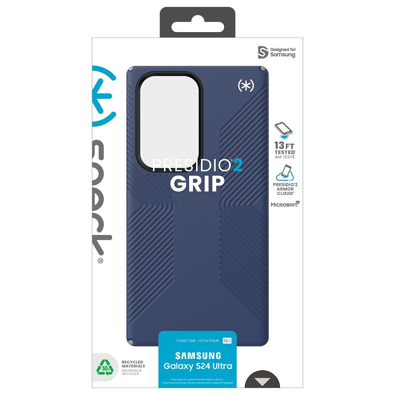 Speck Presidio2 Grip - Etui Samsung Galaxy S24 Ultra (Coastal Blue / Dust Grey)