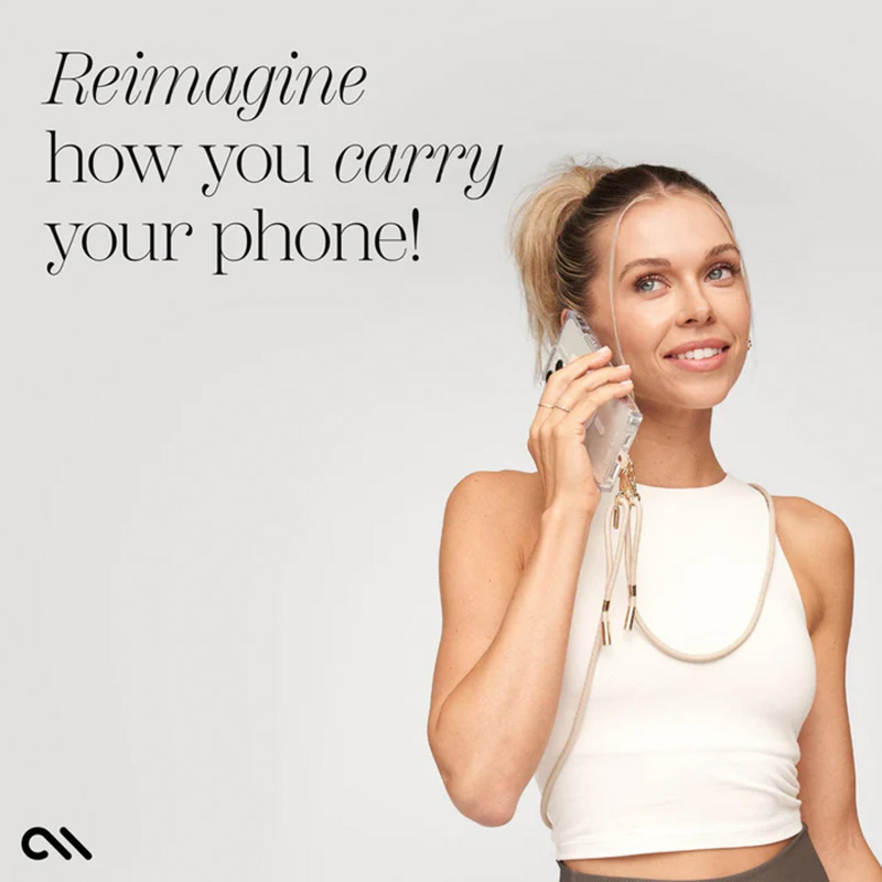 Case-Mate Phone Crossbody Rope – Smycz / pasek na ramię do telefonu (Beige)