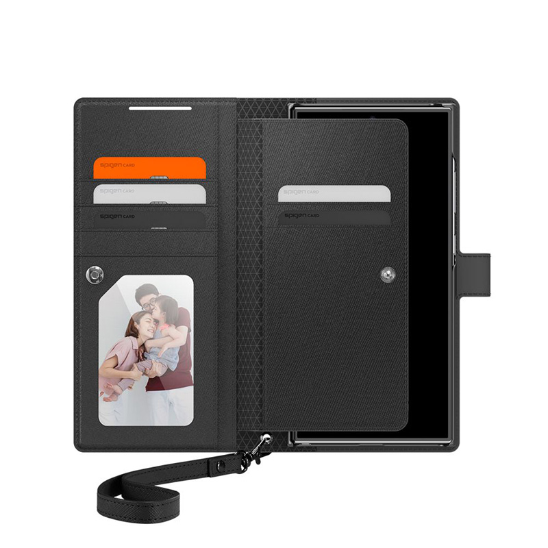 Spigen Wallet S Plus - Etui do Samsung Galaxy S24 Ultra (Czarny)