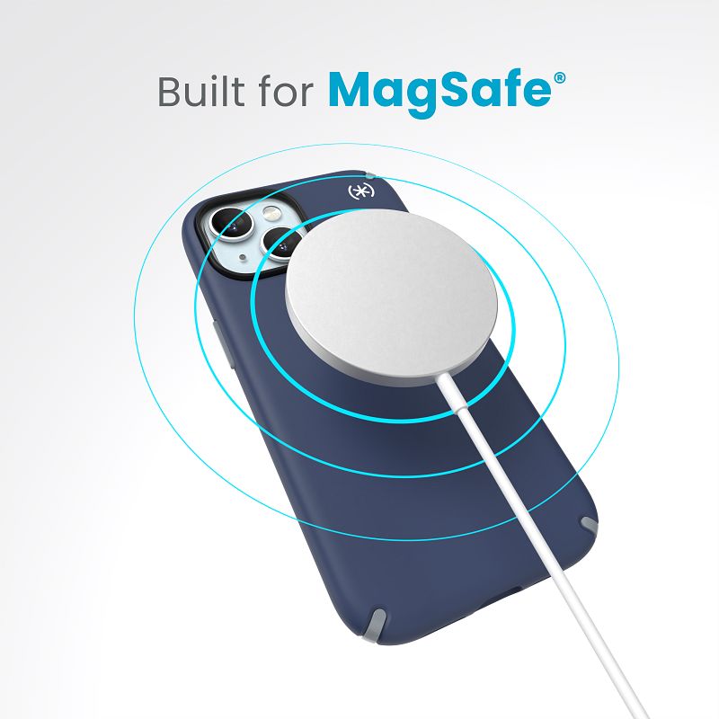 Speck Presidio2 Pro MagSafe - Etui iPhone 16e / iPhone 15 / iPhone 14 / iPhone 13 (Coastal Blue / Dust Grey / White)