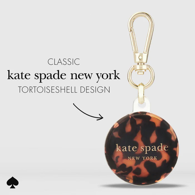 Kate Spade New York Keychain Holder - Etui ochronne brelok do Apple AirTag (Tortoiseshell)