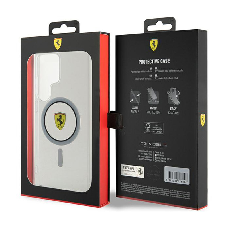 Ferrari IML Transp Inner Circle Line MagSafe - Etui Samsung Galaxy S24 Ultra (przezroczysty)