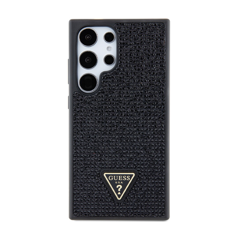 Guess Rhinestone Triangle - Etui Samsung Galaxy S24 Ultra (czarny)