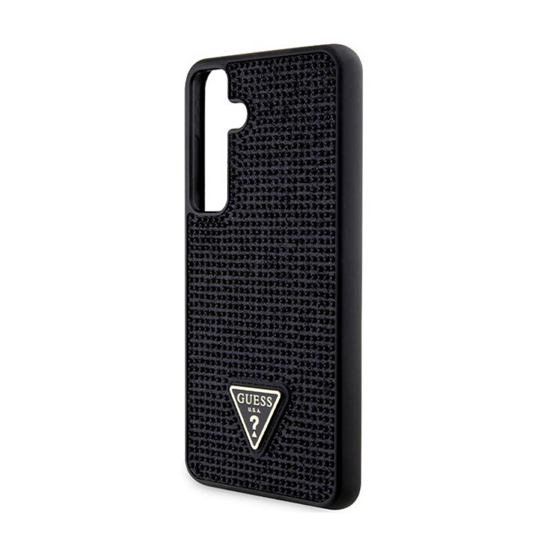 Guess Rhinestone Triangle - Etui Samsung Galaxy S24+ (czarny)