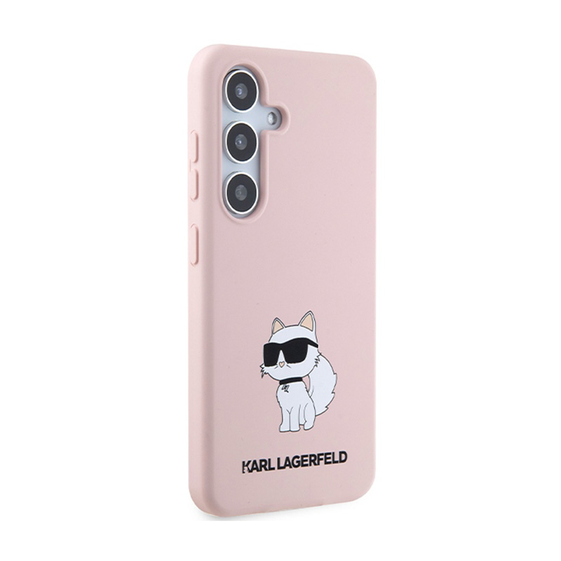 Karl Lagerfeld Silicone Choupette - Etui Samsung Galaxy S24+ (różowy)