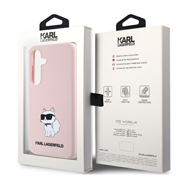 Karl Lagerfeld Silicone Choupette - Etui Samsung Galaxy S24+ (różowy)