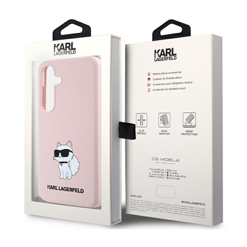 Karl Lagerfeld Silicone Choupette - Etui Samsung Galaxy S24 (różowy)