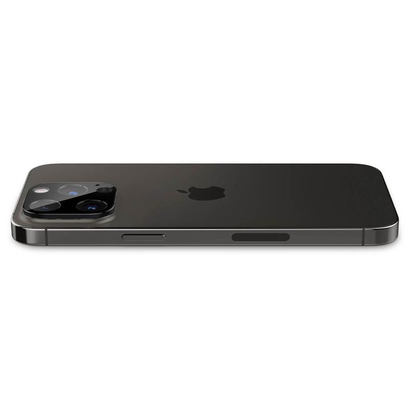 Spigen Optik.TR Camera Lens Protector 2-Pack - Szkło ochronne na obiektyw do iPhone 16 Pro / 16 Pro Max / 15 Pro / 15 Pro Max / 14 Pro / 14 Pro Max (Black)