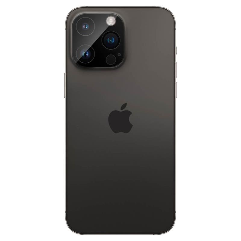 Spigen Optik.TR Camera Lens Protector 2-Pack - Szkło ochronne na obiektyw do iPhone 16 Pro / 16 Pro Max / 15 Pro / 15 Pro Max / 14 Pro / 14 Pro Max (Black)