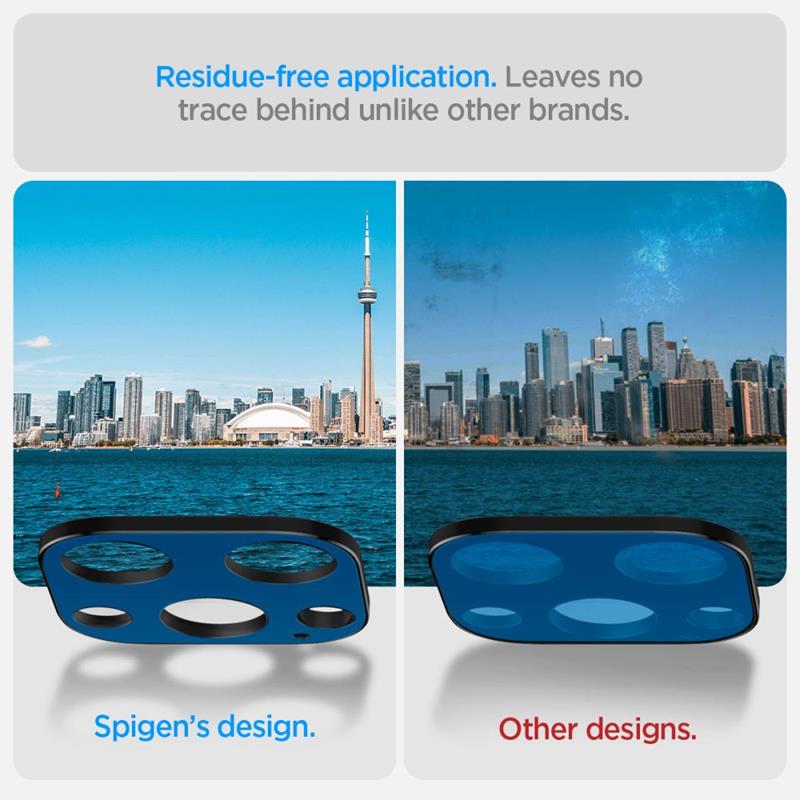 Spigen Optik.TR Camera Lens Protector 2-Pack - Szkło ochronne na obiektyw do iPhone 16 Pro / 16 Pro Max / 15 Pro / 15 Pro Max / 14 Pro / 14 Pro Max (Black)