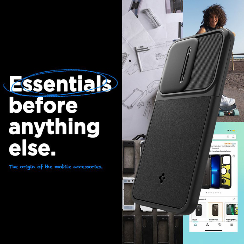 Spigen Optik Armor - Etui do Samsung Galaxy A55 5G (Czarny)