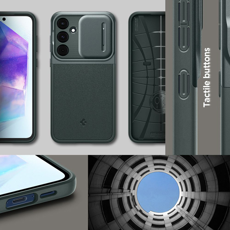 Spigen Optik Armor - Etui do Samsung Galaxy A55 5G (Abyss Green)