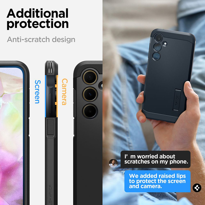 Spigen Tough Armor - Etui do Samsung Galaxy A35 5G (Czarny)