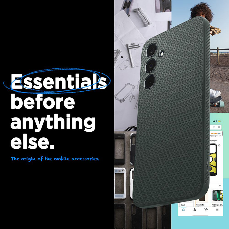 Spigen Liquid Air - Etui do Samsung Galaxy A35 5G (Abyss Green)