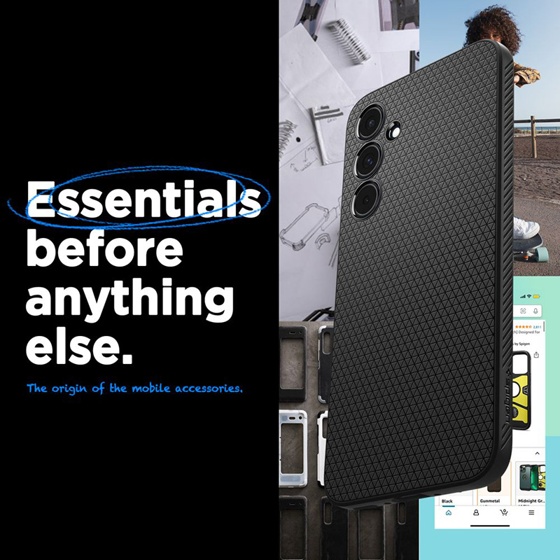 Spigen Liquid Air - Etui do Samsung Galaxy A55 5G (Matte Black)