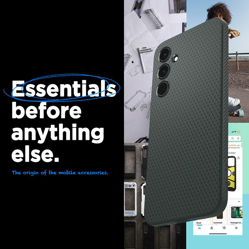 Spigen Liquid Air - Etui do Samsung Galaxy A55 5G (Abyss Green)