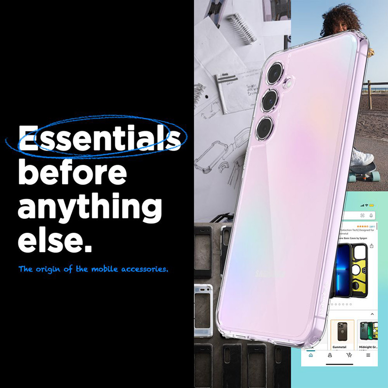 Spigen Ultra Hybrid - Etui do Samsung Galaxy A55 5G (Przezroczysty)