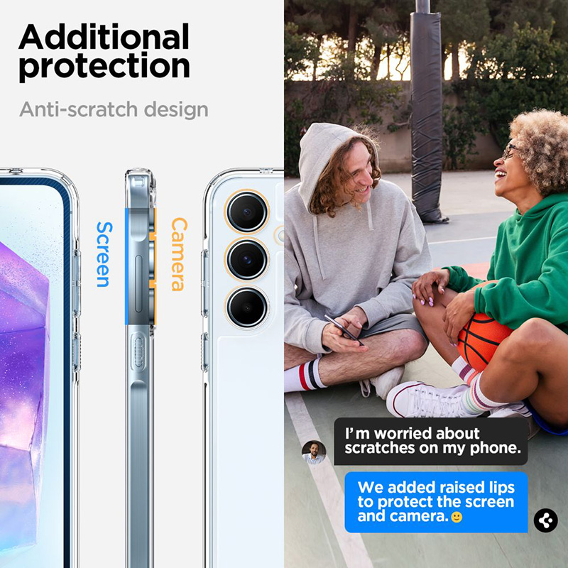 Spigen Ultra Hybrid - Etui do Samsung Galaxy A55 5G (Przezroczysty)