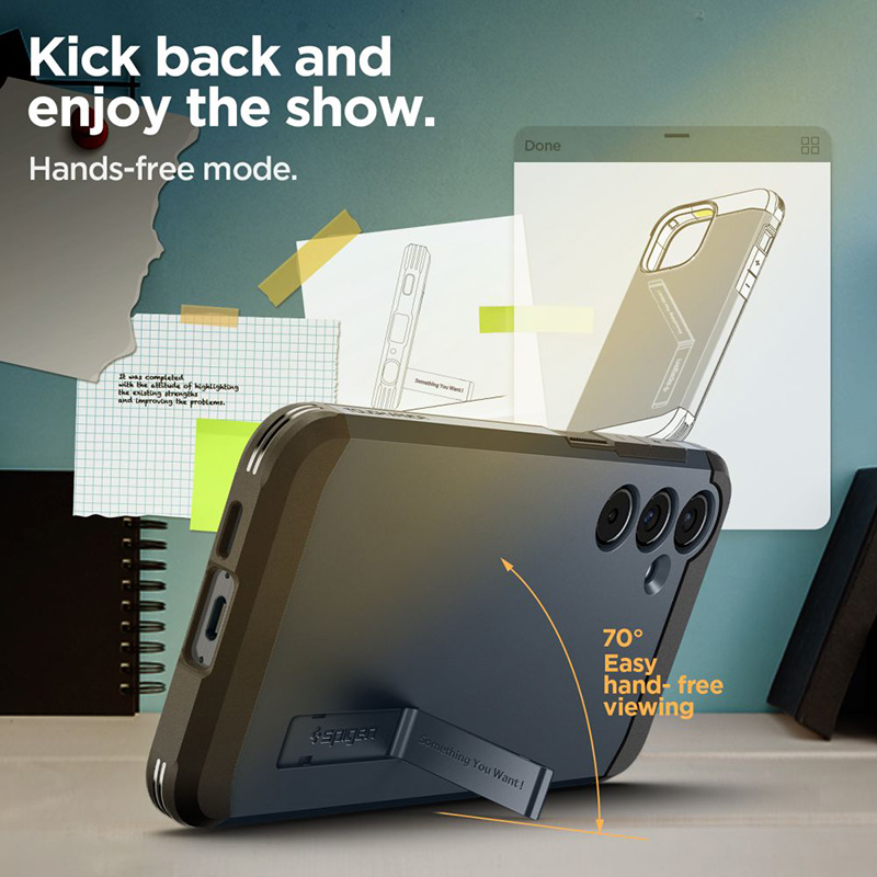 Spigen Tough Armor - Etui do Samsung Galaxy A55 5G (Metal Slate)