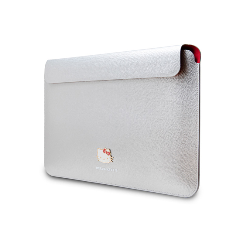 Hello Kitty PU Metal Logo Sleeve - Etui na notebooka 13" / 14" (srebrny)