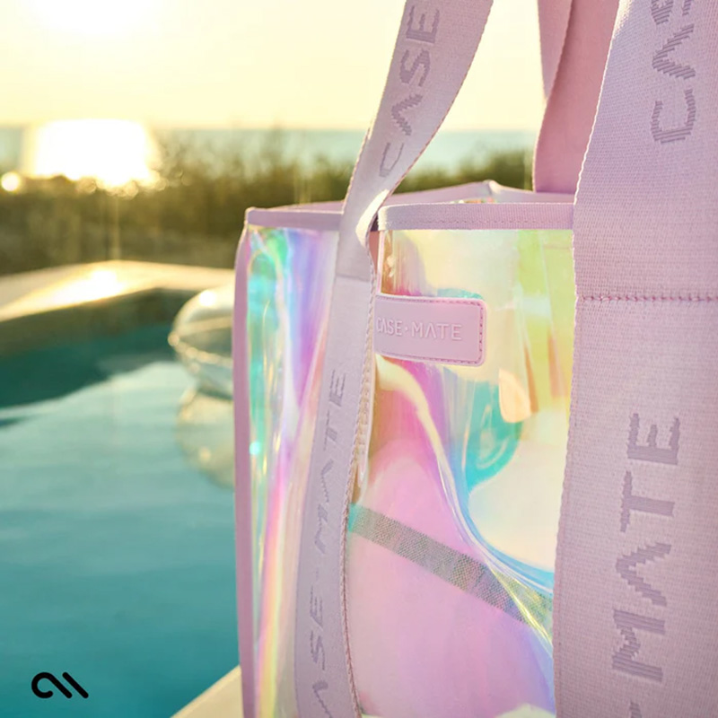 Case-Mate Large Travel Tote Bag - Wodoodporna torba na ramię z etui na telefon (Soap Bubble)