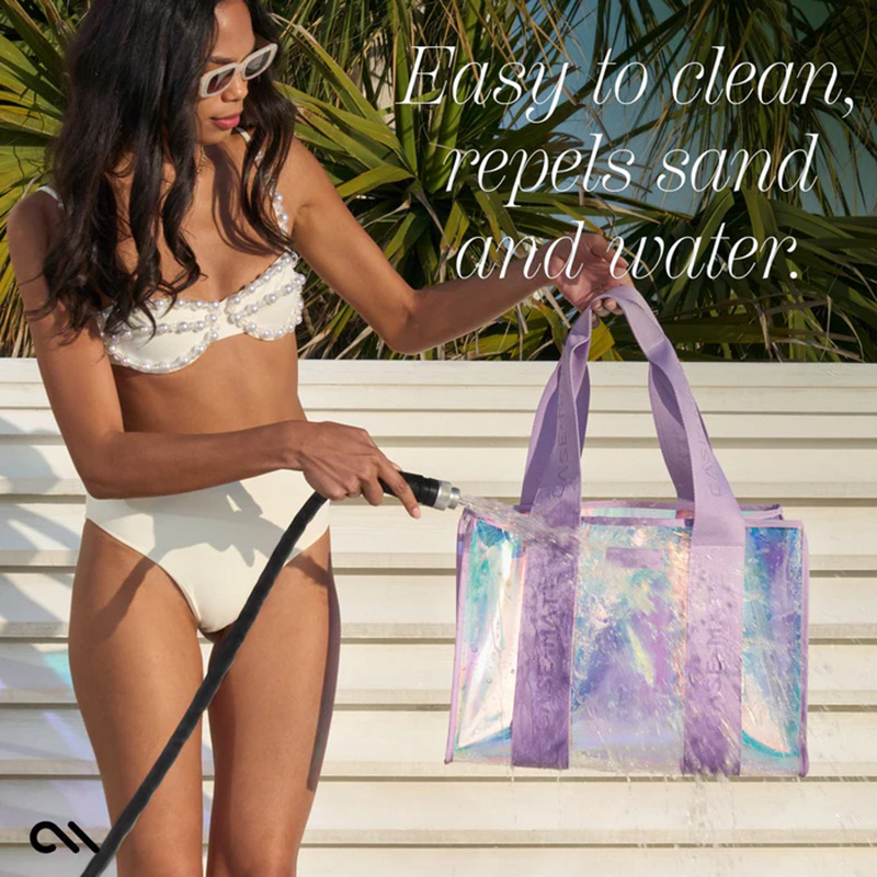 Case-Mate Large Travel Tote Bag - Wodoodporna torba na ramię z etui na telefon (Soap Bubble)