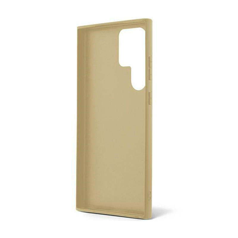 Guess Glitter Flakes Metal Logo Case - Etui Samsung Galaxy S24 Ultra (złoty)